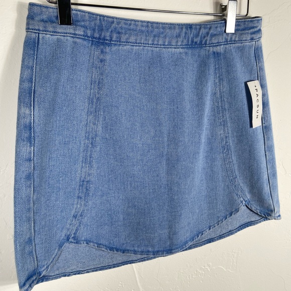 PacSun Light Blue Denim Mini Skirt - Picture 3 of 6